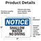 Signmission Shallow Water No Diving, 7 in W x Rectangle, Vinyl Decal OS-2PACK-NS-D-57-L-18302 - alternate 2